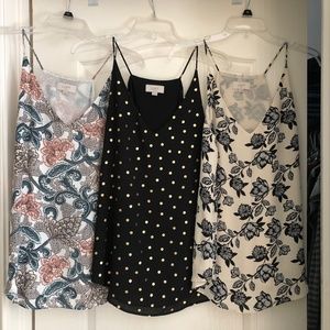 LOFT Outlet spaghetti strap camis